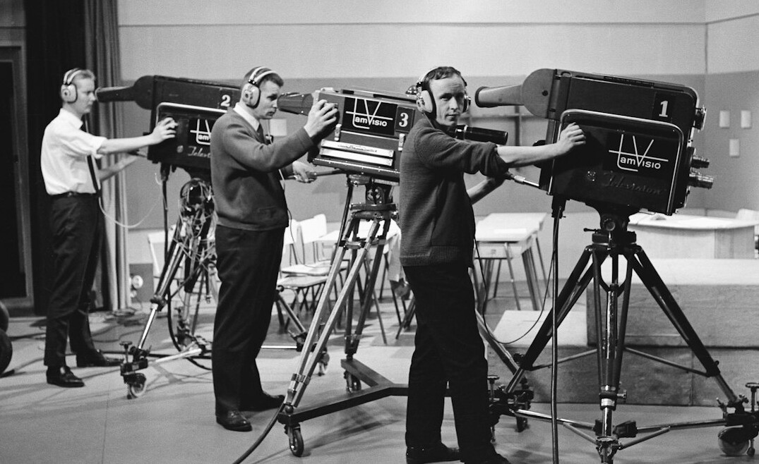 television pioneer on stage