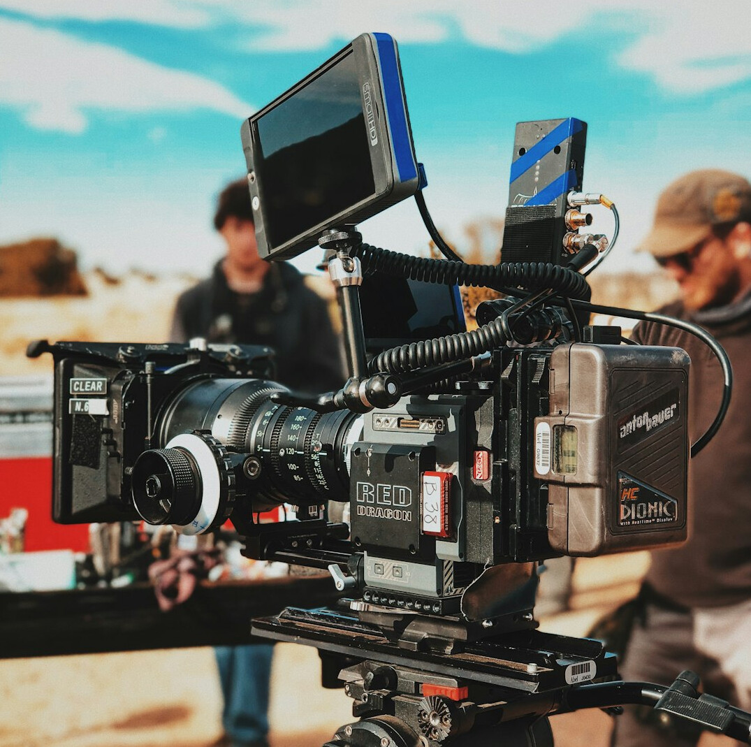 film crew on set
